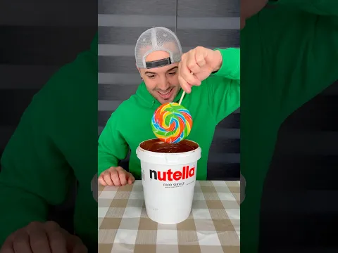 Nutella won’t stick 🤣👻 #shorts