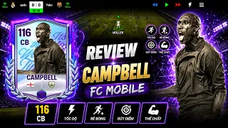 Có nên dùng Sol Campbell 116 OVR | Thể hình vạm vỡ cùng sức càn lướt tốc độ tốt | FC MOBILE VIỆT NAM