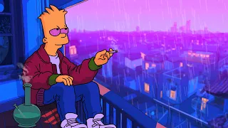 Weed Night & Rain - Lofi Song ~ Lofi hip hop mix ~ Stress Relief / Relaxing Music / Deep Chill