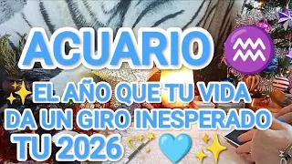 ACUARIO ♒ 2026 EL AÑO EN QUE TU VIDA DA UN GIRO INESPERADO 🤩 NADA VUELVE A SER IGUAL ✨ 🩵⭐💸🦋 #acuario