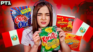 Probando dulces PERUANOS 🇵🇪🍭 PARTE 1 | Staryuuki