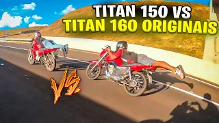TITAN 150 VS FAN 160! CARBURADA VS INJETADA SO COM COMANDO