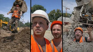 🦺An ordinary day at an ordinary construction site🏗️🦺Обычный день на обычной стройке🏗️