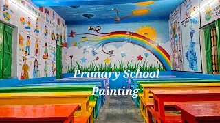 Govt Primary School Classroom Painting | Bala Painting ideas | Beautiful School Painting