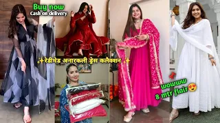 summer special anarkali dress review partywear anarkali gown haul/anarkali salwar suite review/ gown