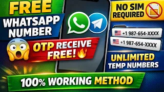 FREE Virtual Phone Number for WhatsApp & Telegram | Get OTP & SMS Instantly