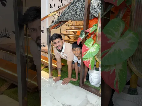 घर में tent house बनाया 🥳 #youtubeshorts #comedy #funny #shorts #golu008 #funnycomedy