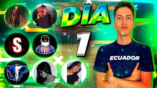 LOS REYES DEL ECUADOR! TORNEO DE PVPS CON YOUTUBERS DE FREE FIRE! GRUPO 1