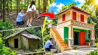 Este hombre fue abandonado por su pareja y el reconstruye su casa vieja.