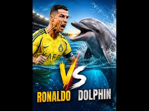A Dolphin Just Copied Ronaldo’s Bicycle Kick! 🐬⚽🔥 #shorts #ronaldo