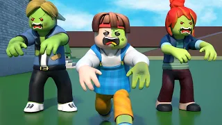 ROBLOX The Bacon Hair Got Adopted By A ZOMBIE FAMILY | ROBLOX Brookhaven 🏡RP | Roblox Animation