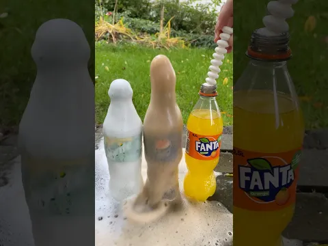 Coca Cola, Fanta,Sprite und Mentos |  Experiment #Shorts