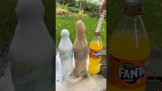 Coca Cola, Fanta,Sprite und Mentos |  Experiment #Shorts