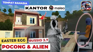 LOKASI POCONG DAN ALIEN DI KANTOR MALEO 😱 EASTER EGG BUSSID UPDATE 3.7TERBARU
