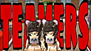 we dressed up as teamers in MM2 😂