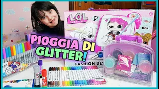Disegni e pasticci glitterosi col lavolo luminoso delle LOL!