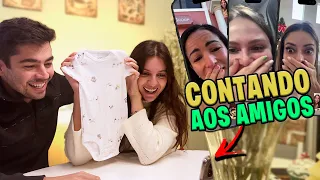 Revelando a gravidez pros amigos e alguns parentes - Passei mal no meio das ligações 🤒😨