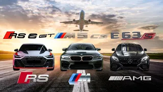 RS6 GT vs M5 CS vs AMG E63S