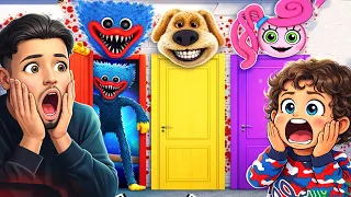 MON FRÈRE NE DOIT PAS CHOISIR LA MAUVAISE PORTE ! Roblox Pick a door