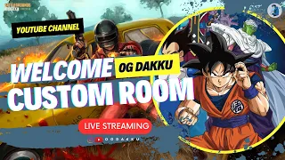 Bgmi custom room live | Vegeta  LIVE | NEW UPDATA Dragonball Super | Bgmi Live OG Dakku