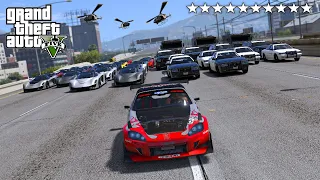 ECHAPPER à la POLICE et un GANG avec TOUS les nouveaux VEHICULES sur GTA 5 !