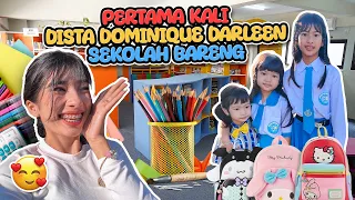 PERTAMA KALI DISTA DOMINIQUE DARLEEN SEKOLAH BARENG!! SEKARANG SATU SEKOLAH SEMUA #viralvideo
