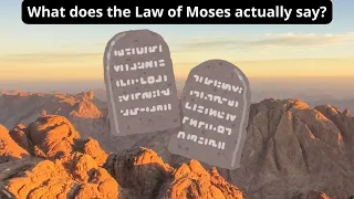 The Law of Moses Explained What You Didnt Know!