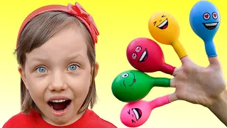 Lagu anak anak Daddy Finger Family dengan Balloons dari Alex dan Nastya