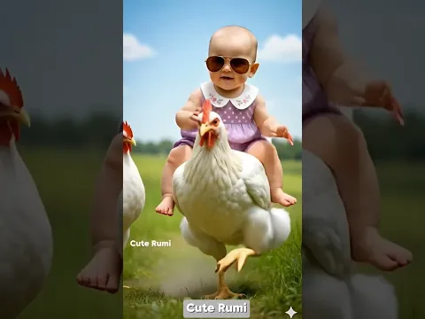 Chicken Baby Dance 🐔| #babydance #cutebaby #funnyanimals #chicken #funnyvideo #viraldance