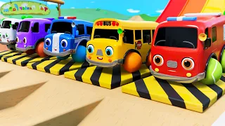 Wheel On The Slide Song | Sport Funny Game with Friends | Nursery Rhymes & Kids Songs - Baby Car TV