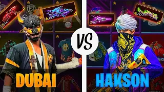 Biggest Collection vs in Free Fire 🔥 Hakson bhai Or Dubai bhai 🤯 -Garena free fire max