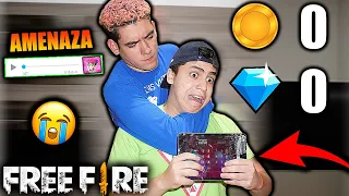 DONATO ME AMENAZA!! ME DESCUBRE GASTANDOLE SU ORO EN FREE FIRE Y ROMPE MI TABLET 😭 l Jeanki