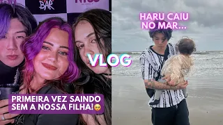 Saindo sem a nossa filha | Levamos a Haru no cinema | Viajando para a praia 😱💕