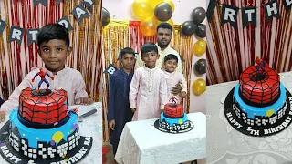 বড় ভাইয়ের জন্মদিন কিভাবে সেলিব্রেশন করেছি দেখো😱 Spiderman Cake Birthday Celebration 🥳 #short