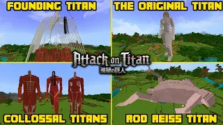 ADDON ATTACK ON TITAN DI MCPE !! LENGKAP TITAN BESAR COY !!