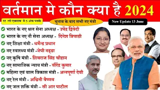 वर्तमान में कौन क्या है 2024 | vartman me kon kya hai 2024 | Current affairs 2024 Wartman mein kaun