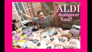 DUMPSTER DIVING: ANOTHER AMAZING HUGE FREE GROCERY HAUL FROM  ALDI: MEAT, SOURDOUGH, SALAD, CHICKEN!