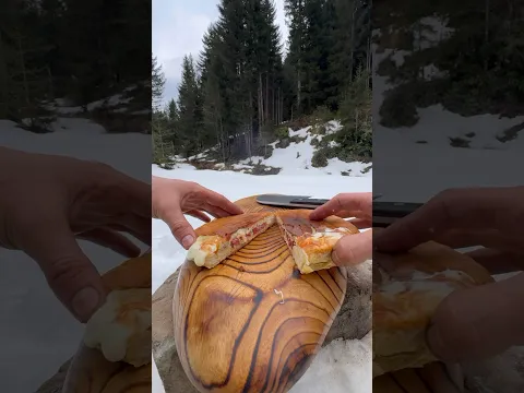 Kış Kampında Sucuklu Tost ❄️ | sausage toast in winter camping