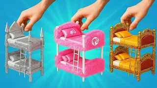 HOW TO MAKE CARDBOARD HOUSE 📦 Cheap vs Expensive Room Makeover Easy Parenting Hacks By 123 GO SCHOOL