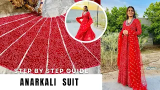 Georgette Anarkali Suit | Cutting & Stitching | Long Frock Design