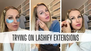 Trying Lashify extensions for the first time. 