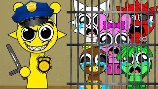Simon Put All Lil Sprunki In Jail And Stole Their Ears! #sprunki
