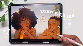 (iPad) draw with me// summer ☀️✨