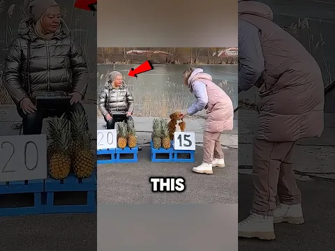This dog sold all the pineapples with his brain 🍍😇