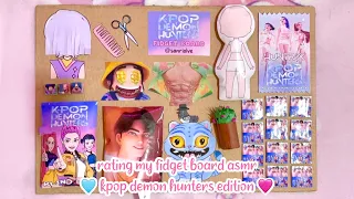 rating my fidget board asmr 💜 KPOP DEMON HUNTERS edition! | ASMR | sanriolve