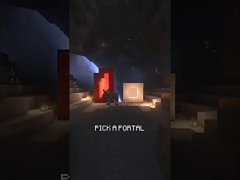 PICK A PORTAL #minecraft #shorts