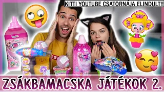 $ ZSÁKBAMACSKA GYEREKJÁTÉKOK KITTIVEL 2 😱 *kitti csatornája elindult!!* 💖  $