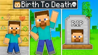 Steve & Alex ORIGIN STORY - BIRTH to DEATH.. Minecraft Animation