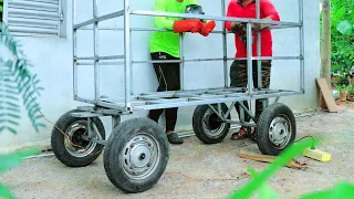 How to make Food Truck Cart Bike Operated Trolley | Street Food Van | Part 1