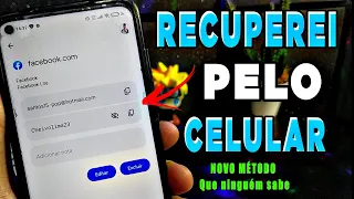 Como recuperar conta do Facebook sem ter E-Mail, Telefone nem Senha (NOVO MÉTODO)  Pelo Celular 2023